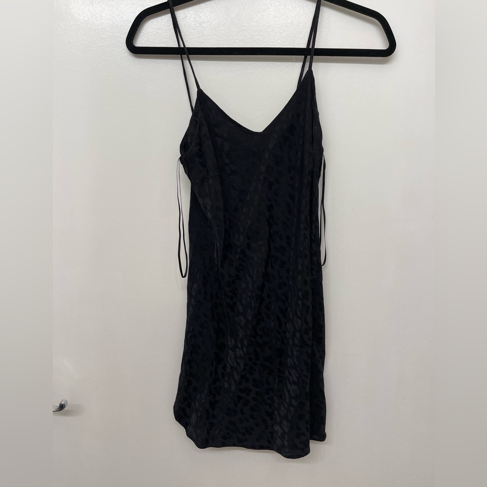 small black dress short cheetah print black dress top shop